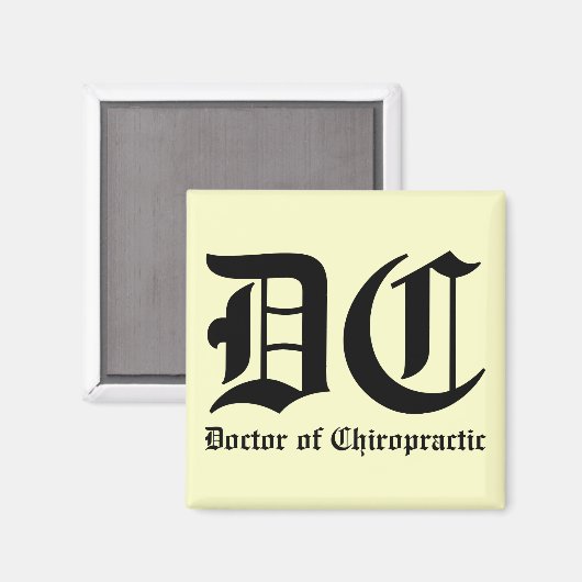 Doktor der Chiropraktik Magnet (Vorderseite/Rückseite)