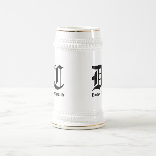 Doktor der Chiropraktik-Tasse Bierglas (Mittel)