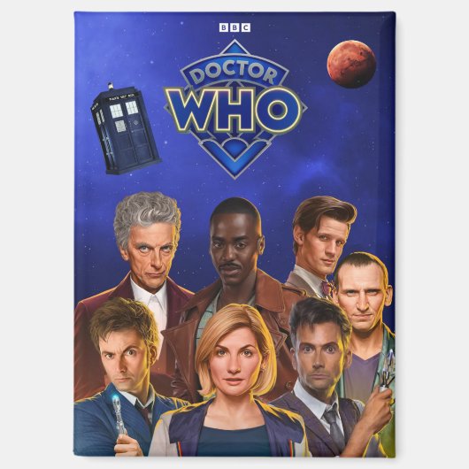 Doktor, der den Kühlschrankmagnet rektangle (Vorderseite)