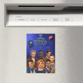 Doktor, der den Kühlschrankmagnet rektangle (In Situ (Geschirrspüler))