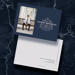 Doktor der Denistry Navy Blue Announcement Ankündigung