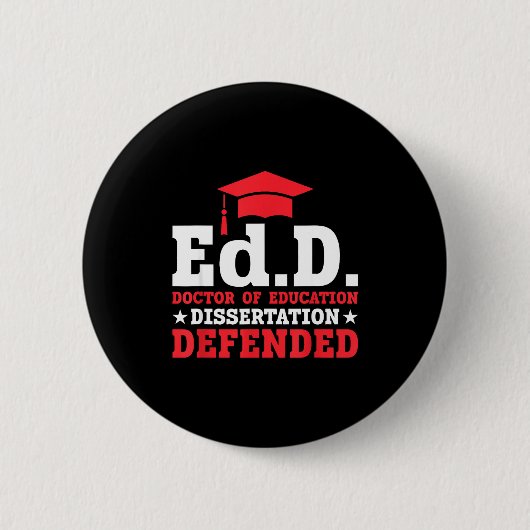 Doktor der Erziehungswissenschaft Dissertation ver Button (Vorderseite)
