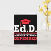 Doktor der Erziehungswissenschaft Dissertation ver Karte (Gelbe Blume)