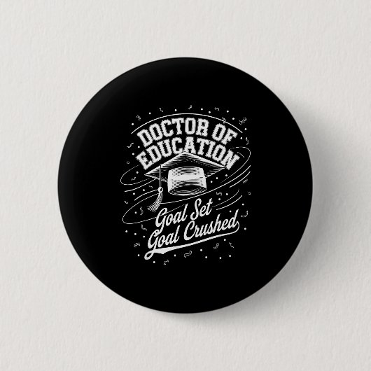Doktor der Erziehungswissenschaft Doktorgrad Absch Button (Vorderseite)