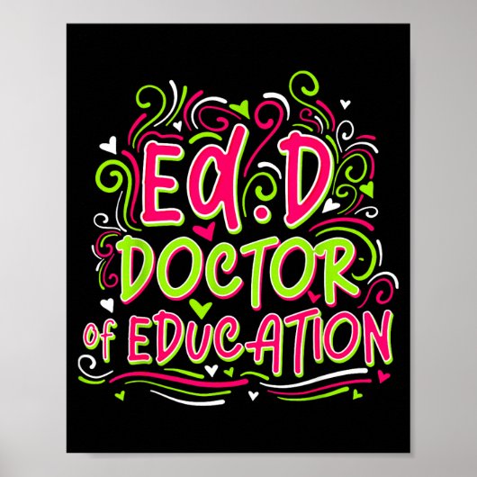 Doktor der Erziehungswissenschaft - für Doktor der Poster (Vorne)