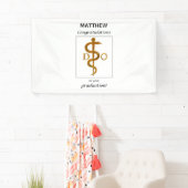 Doktor der Osteopathie Abschluss Herzlichen Glückw Banner (Insitu)