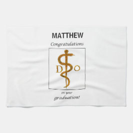 Doktor der Osteopathie Abschluss Herzlichen Glückw Geschirrtuch