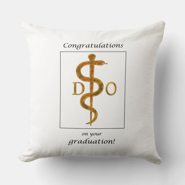 Doktor der Osteopathie Abschluss Herzlichen Glückw Kissen (Vorderseite)