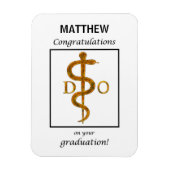 Doktor der Osteopathie Abschluss Herzlichen Glückw Magnet (Vertikal)