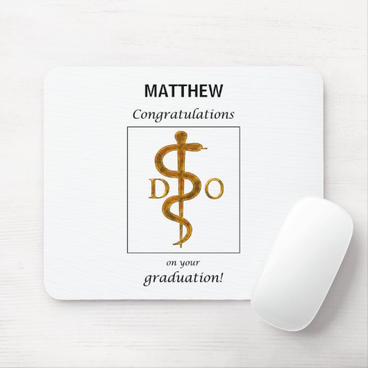 Doktor der Osteopathie Abschluss Herzlichen Glückw Mousepad (Mit Mouse)