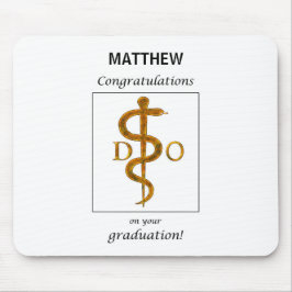 Doktor der Osteopathie Abschluss Herzlichen Glückw Mousepad
