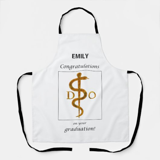 Doktor der Osteopathie Abschluss Herzlichen Glückw Schürze (Vorderseite)