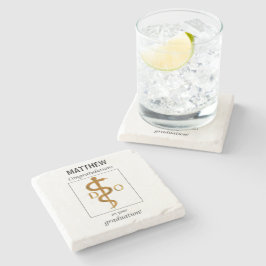 Doktor der Osteopathie Abschluss Herzlichen Glückw Steinuntersetzer