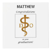 Doktor der Osteopathie Abschluss Herzlichen Glückw Würfel (Rechts)