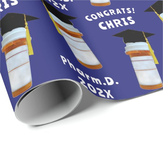 Doktor der Pharmazie Apotheker Geschenk Geschenkpapier (Rolleneckpunkt)