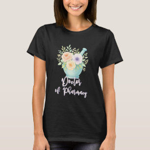 Doktor der Pharmazie Floraler Mörser Pharmatechnik T-Shirt
