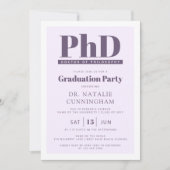 Doktor der Philosophie Doktortitel Doktorand Absch Einladung (Vorderseite)