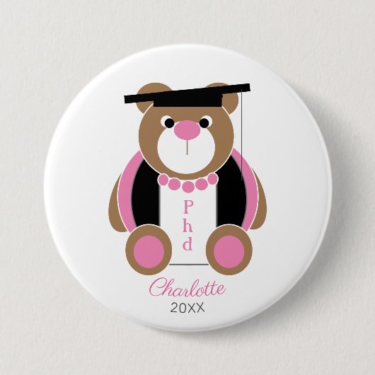 Doktor der Philosophie Gaben Glückwünsche tragen Button (Vorderseite)