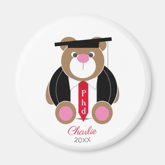 Doktor der Philosophie Gaben Glückwünsche tragen Magnet (Vorne)