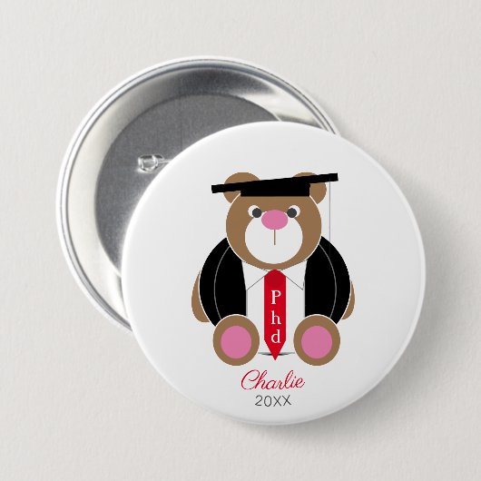 Doktor der Philosophie Glückwünsche niedlich trage Button (Vorne & Hinten)