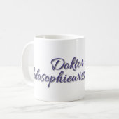 Doktor der Philosophie Kaffeetasse (Vorderseite Links)