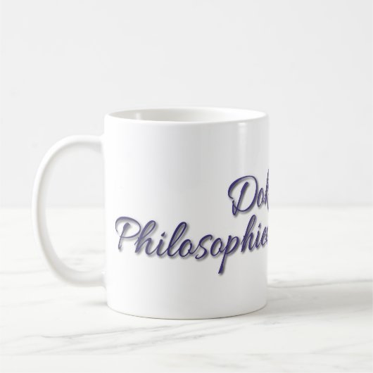 Doktor der Philosophie Kaffeetasse (Links)