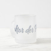 Doktor der Philosophie Mattglastasse (Vorderseite Links)