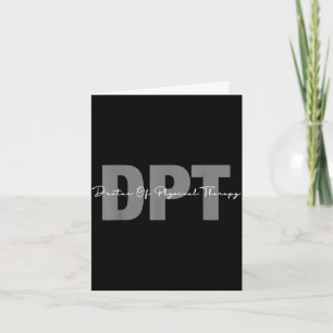 Doktor der Physiotherapie DPT-Studenten-Abschluss Karte