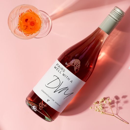 Doktor der Veterinärmedizin Weinetikett