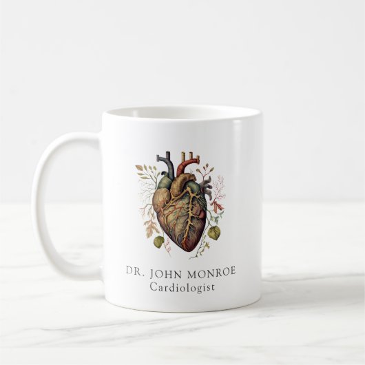 Doktor des Anatomischen Herzkartologen Kaffeetasse (Links)