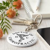 Doktor des Chiropractic Logo-Schlüsselanhängers Schlüsselanhänger (Seite)