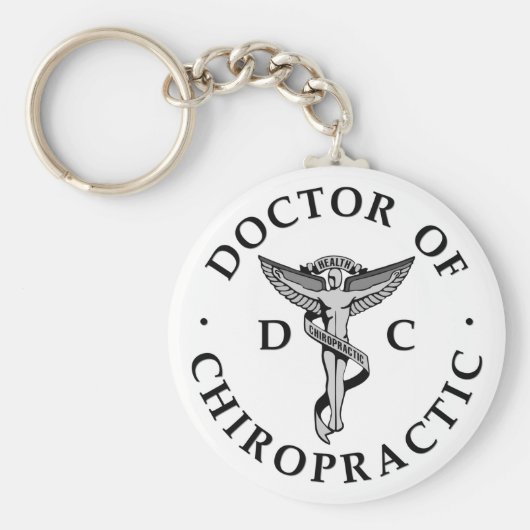 Doktor des Chiropractic Logo-Schlüsselanhängers Schlüsselanhänger (Vorne)