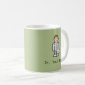 Doktor des Name-8bit Kaffeetasse (VorderseiteRechts)
