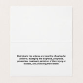 Doktor, die Röntgenuntersuchung Visitenkarten (Innenseite Aufgefaltet)