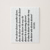 Doktor Doctoring Another Doktor (ZungeTwister) Puzzle (Vertikal)