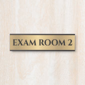 Doktor Doktor studiert Büro Tür-Zeichen Gold Türschild (Vorderseite )