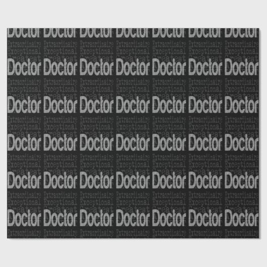 Doktor Extraordinaire Geschenkpapier (Flach)