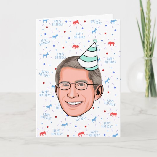 Doktor Fauci Birthday Karte (Vorderseite)