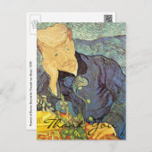 Doktor Gachet Portrait von Van Gogh, vielen Dank Postkarte (Vorne/Hinten)