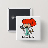 Doktor Girl mit Xray Button (Vorne & Hinten)