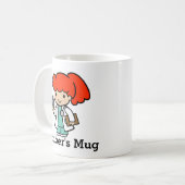 Doktor Girl mit Xray Kaffeetasse (Vorderseite Links)