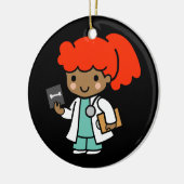 Doktor Girl mit Xray Keramik Ornament (Links)