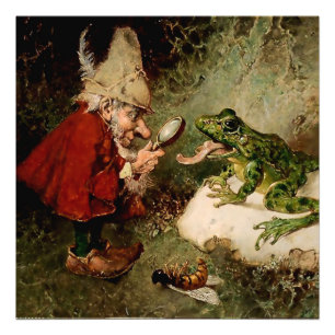 „Doktor Gnom untersucht Froschzunge“ von Heinrich Fotodruck