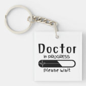 Doktor im Gange Bitte warten Schlüsselanhänger (Vorderseite)
