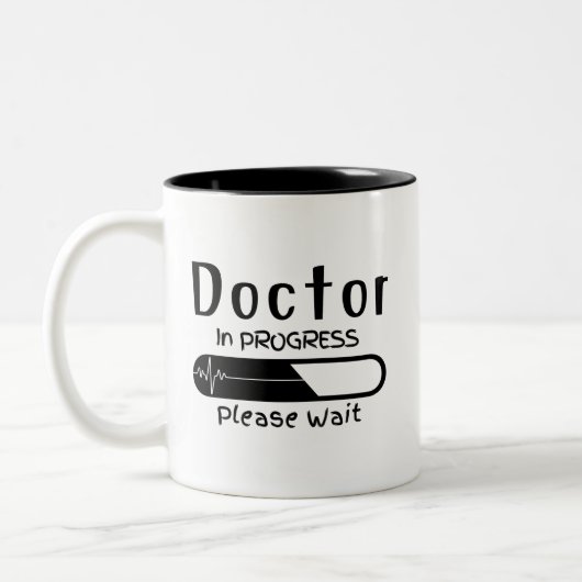 Doktor in Arbeit | Future Doctor Tasse (Links)