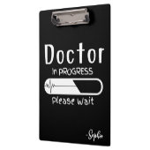 Doktor in Arbeit Klemmbrett (Links)