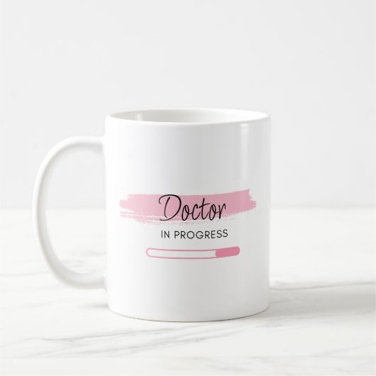 Doktor in Arbeit - Personalisiert Kaffeetasse (Links)