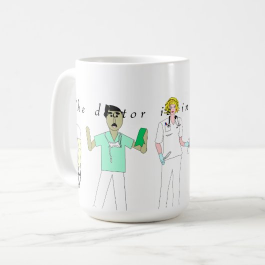 Doktor In das Haus! Kaffeetasse (Vorderseite Links)