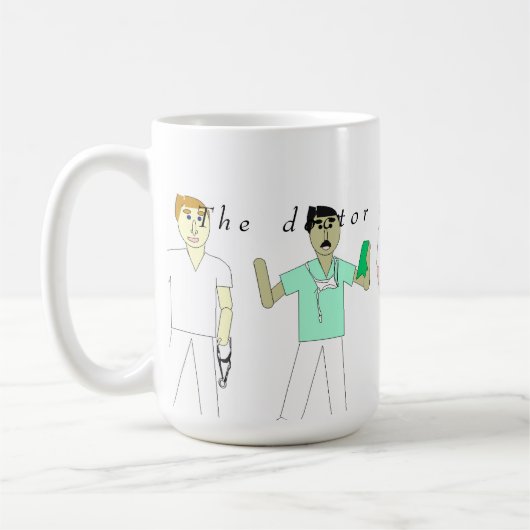 Doktor In das Haus! Kaffeetasse (Links)