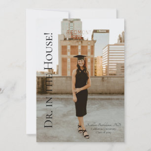 Doktor in der Haus-Abschlussbekanntmachung Einladung